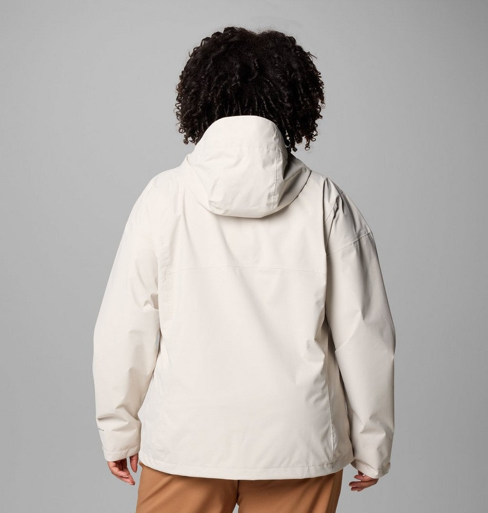 Women's Plus Size Waterproof Rain Jacket - Navy