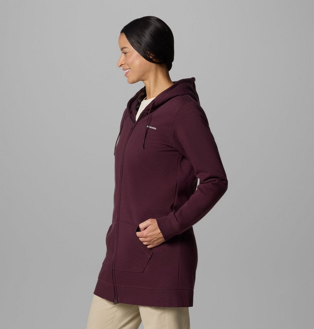 Women's Long Full-Zip Hoodie - Blue