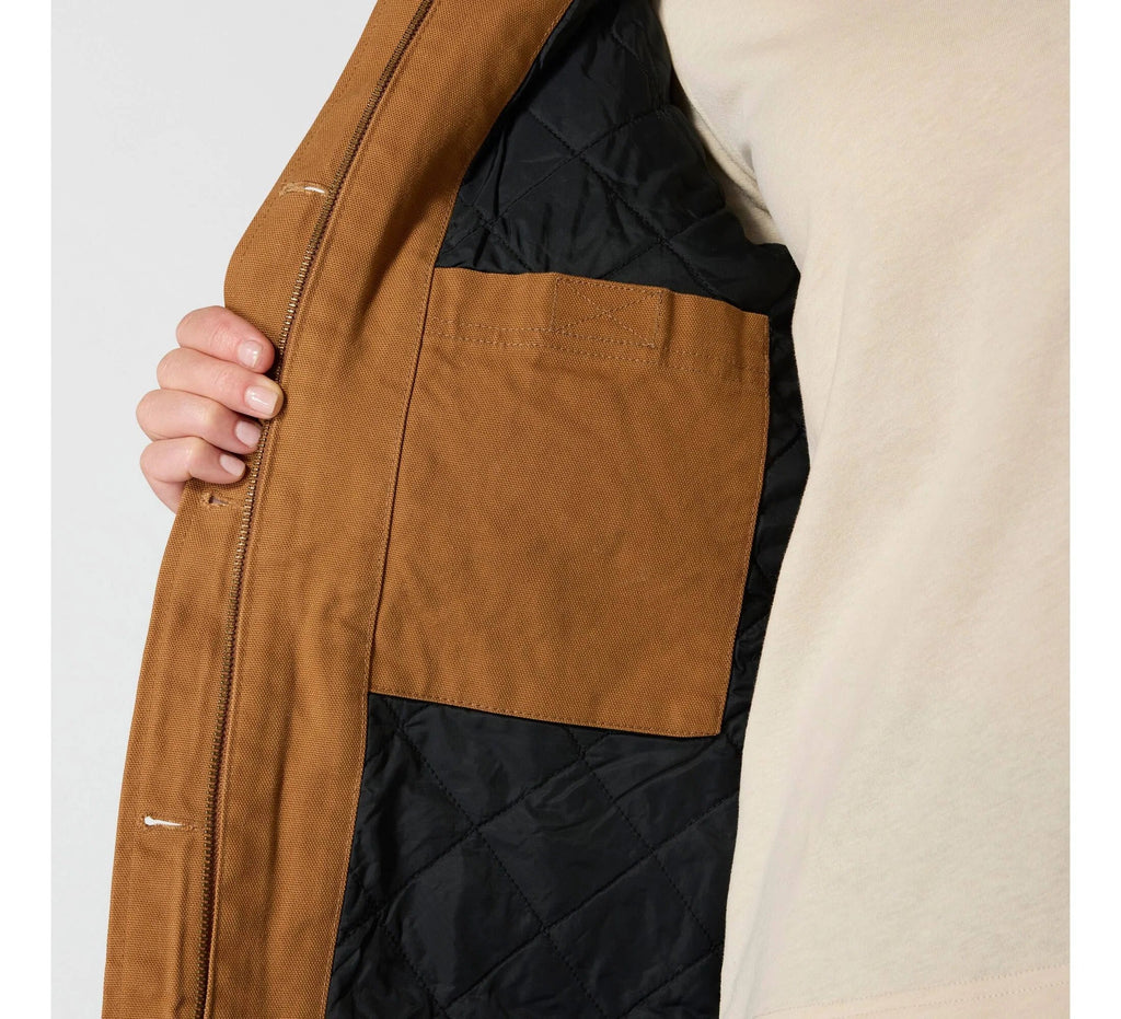 Women's Insulated Canvas Field Jacket - Brown