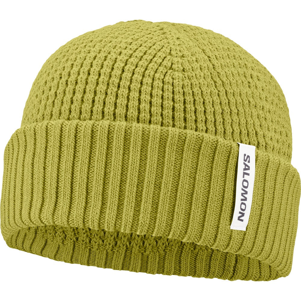 Wool Blend Cuffed Beanie - Brown