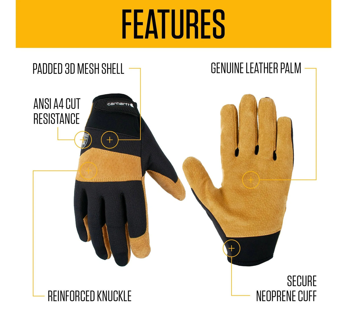 Cut-Resistant High-Dexterity Work Gloves - Black