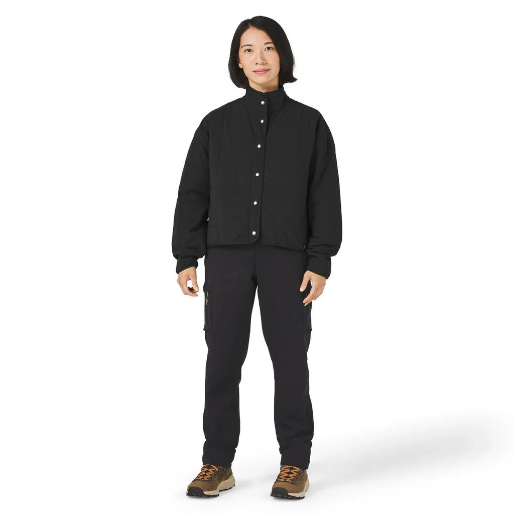 Insulated Snap Shirt Jacket - Black