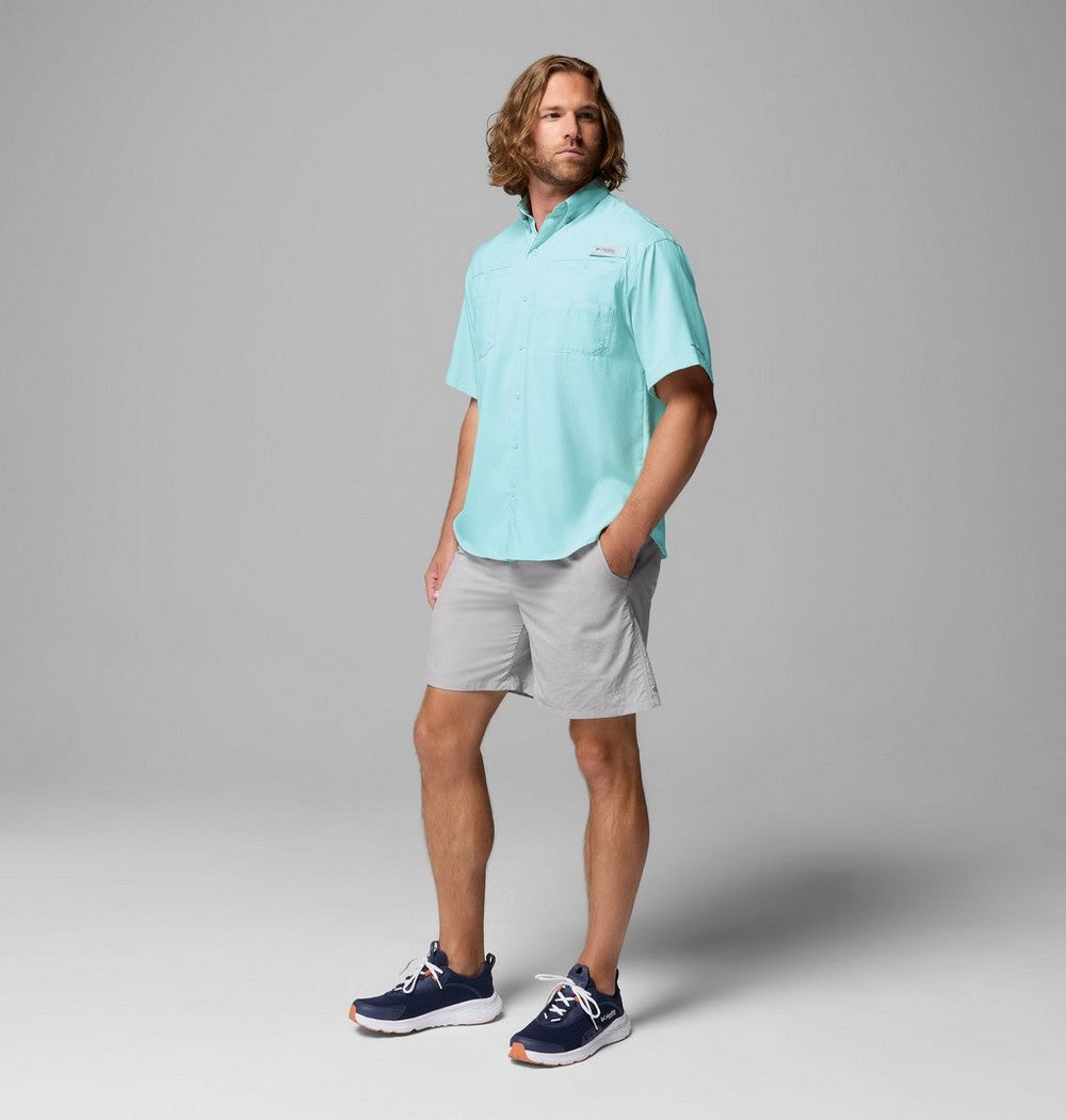 Men's Short-Sleeve Fishing Shirt - Blue