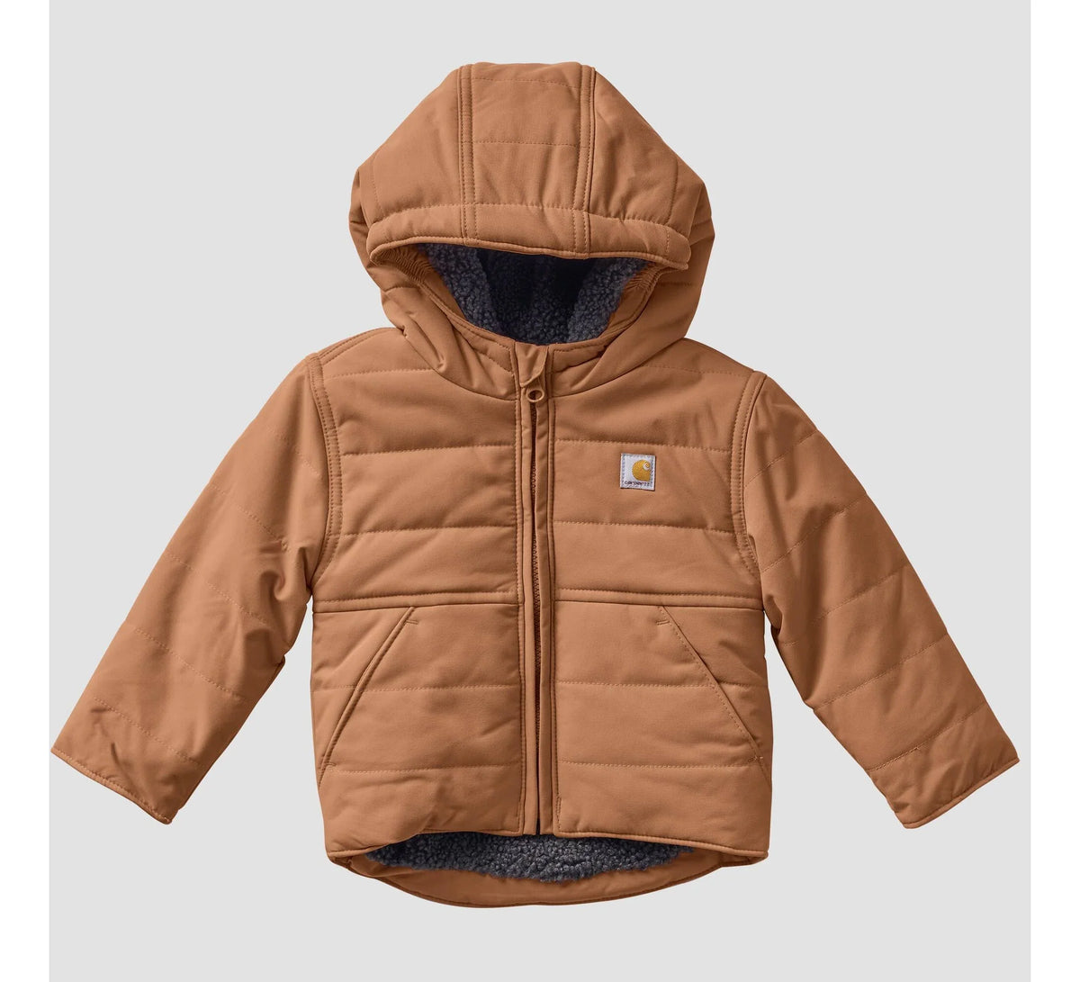 Infant Insulated Hooded Jacket - Rose