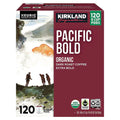 Kirkland Signature Organic Pacific Bold Dark Roast Coffee K-Cup Pods, 120-Count