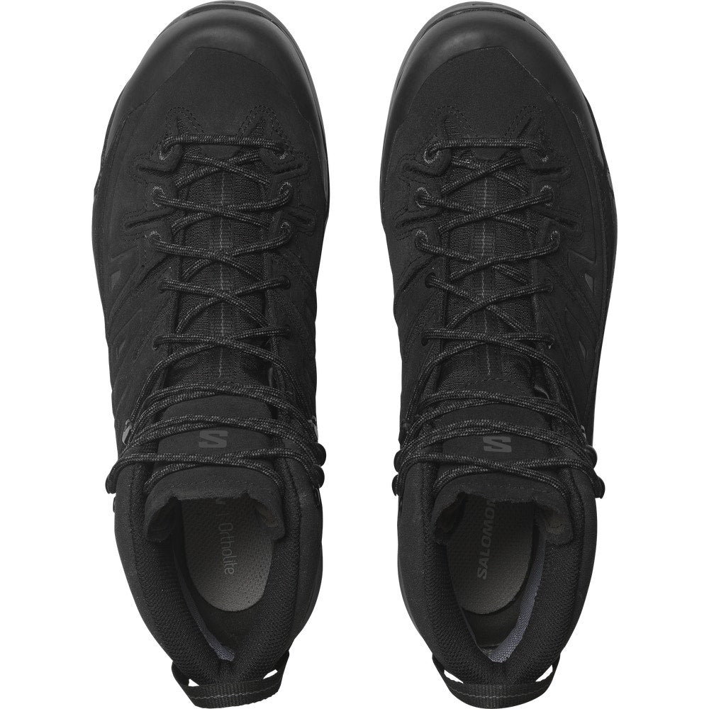 Waterproof Leather Mid Hiking Sneaker - Gray