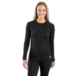 Women's Heavyweight Stretch Thermal Crew Top - Black