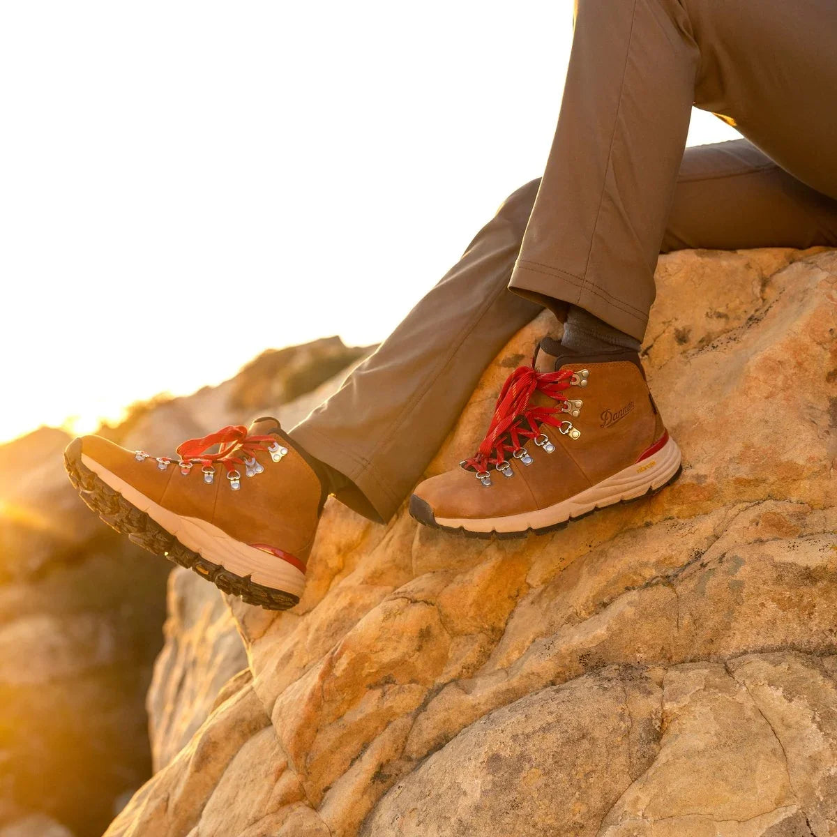 Men's 4.5-Inch Waterproof Hiking Boot - Brown/Red