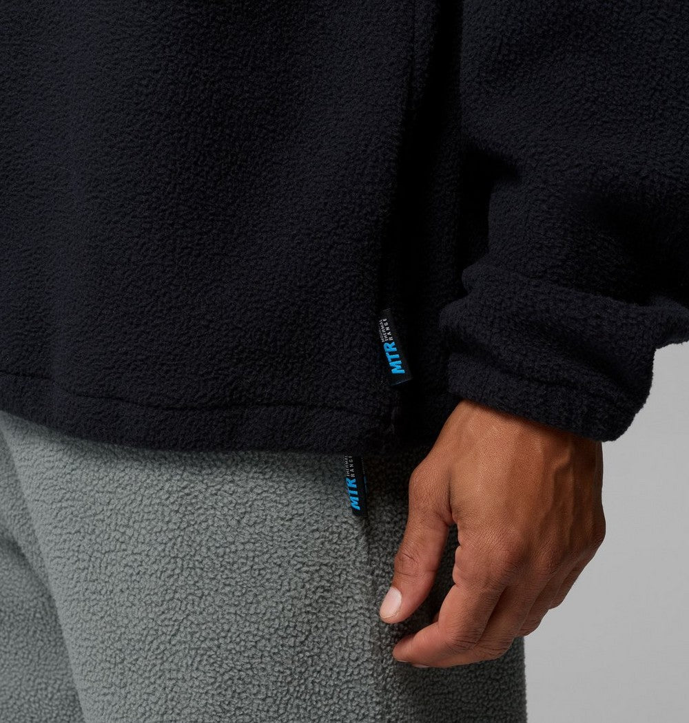 Men's Fleece Half-Zip Pullover - Dark Grey