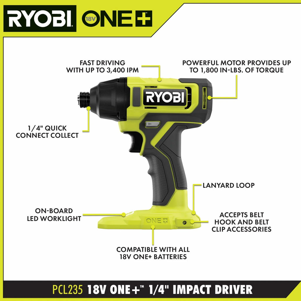 18V Drill Driver & Impact Driver Kit