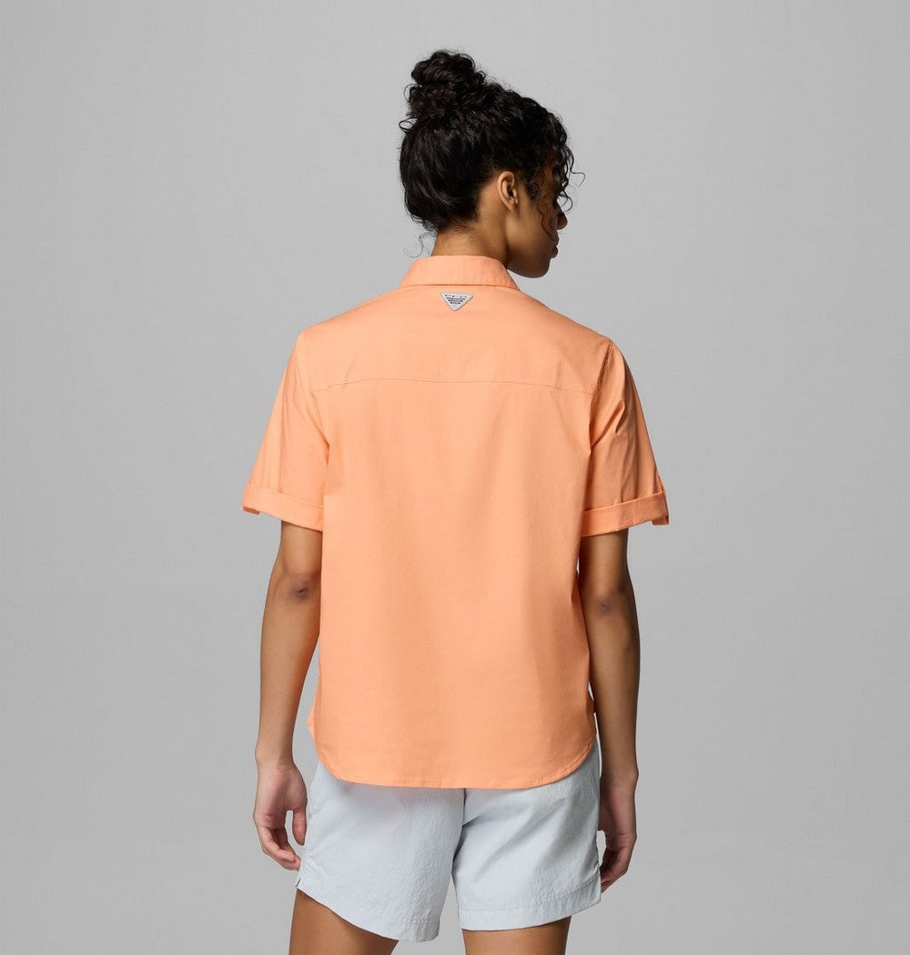 Women's Short Sleeve Fishing Shirt - Pink