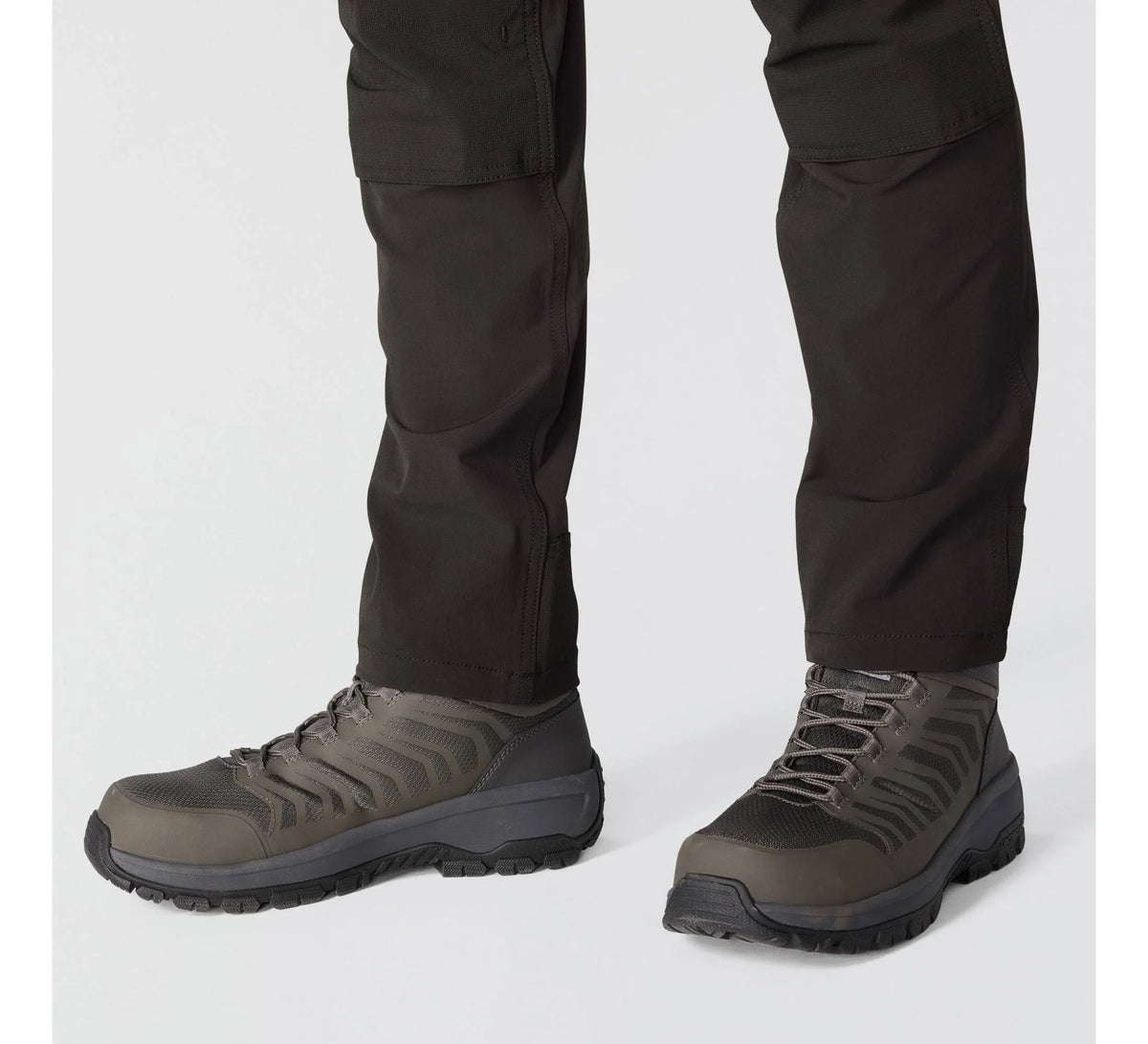 Water-Resistant Tapered Work Pants - Mud Gray