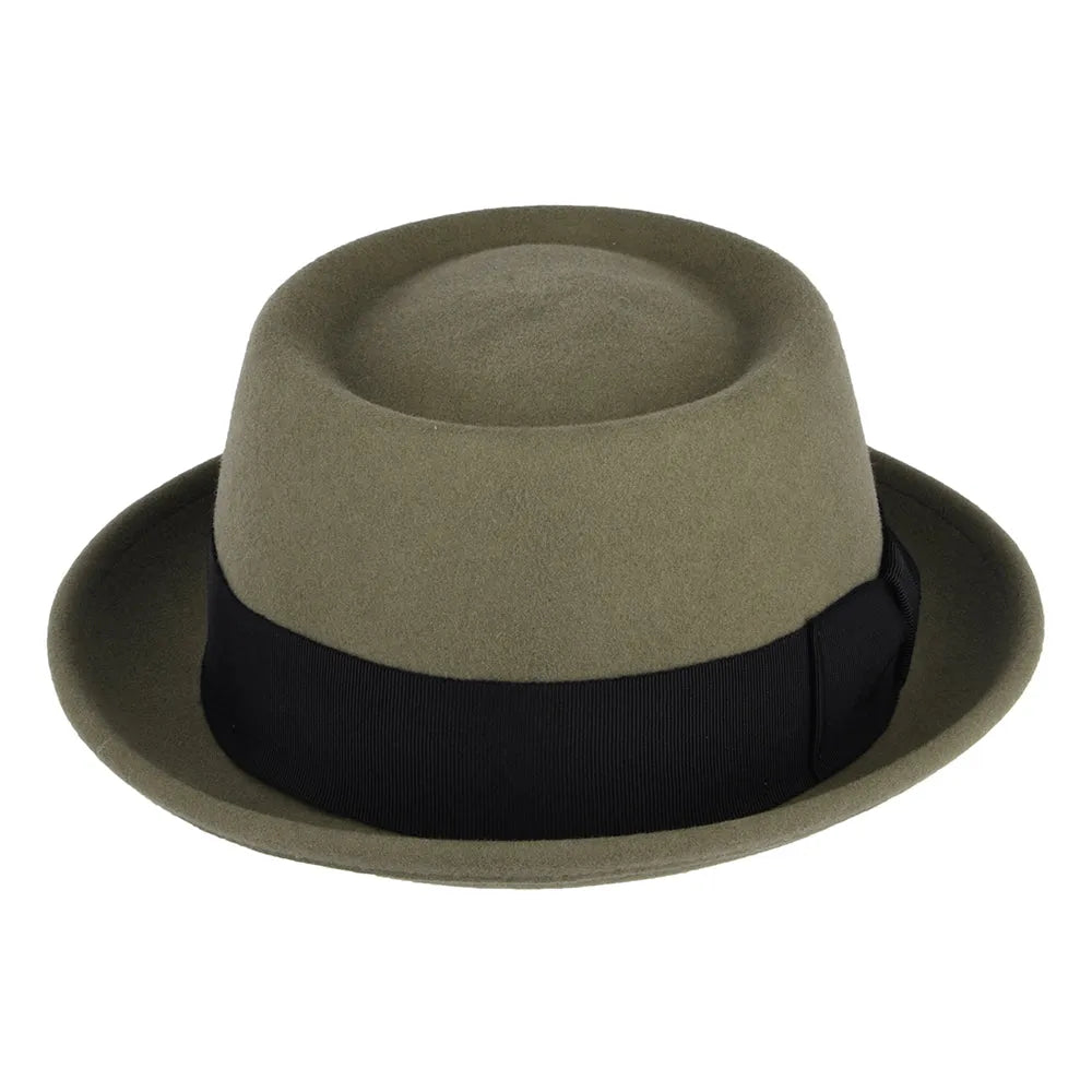 Darron Crushable Pork Pie Hat - Khaki
