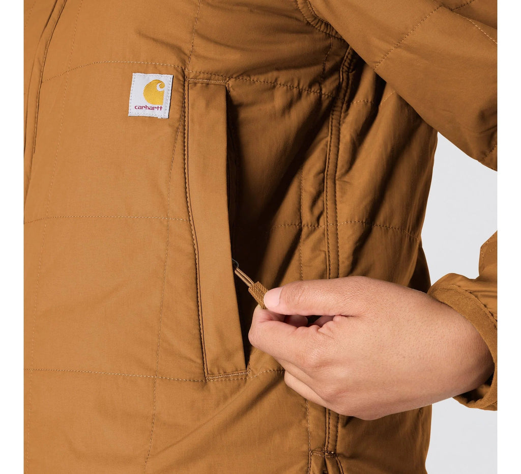 Women's Quilted Insulated Jacket - Brown