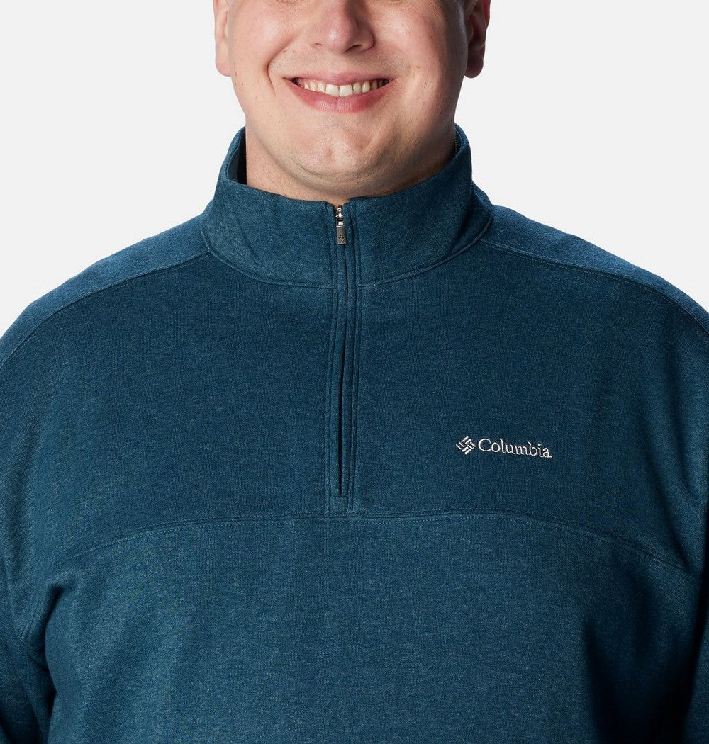 Men's Big Half-Zip Fleece Pullover - Blue