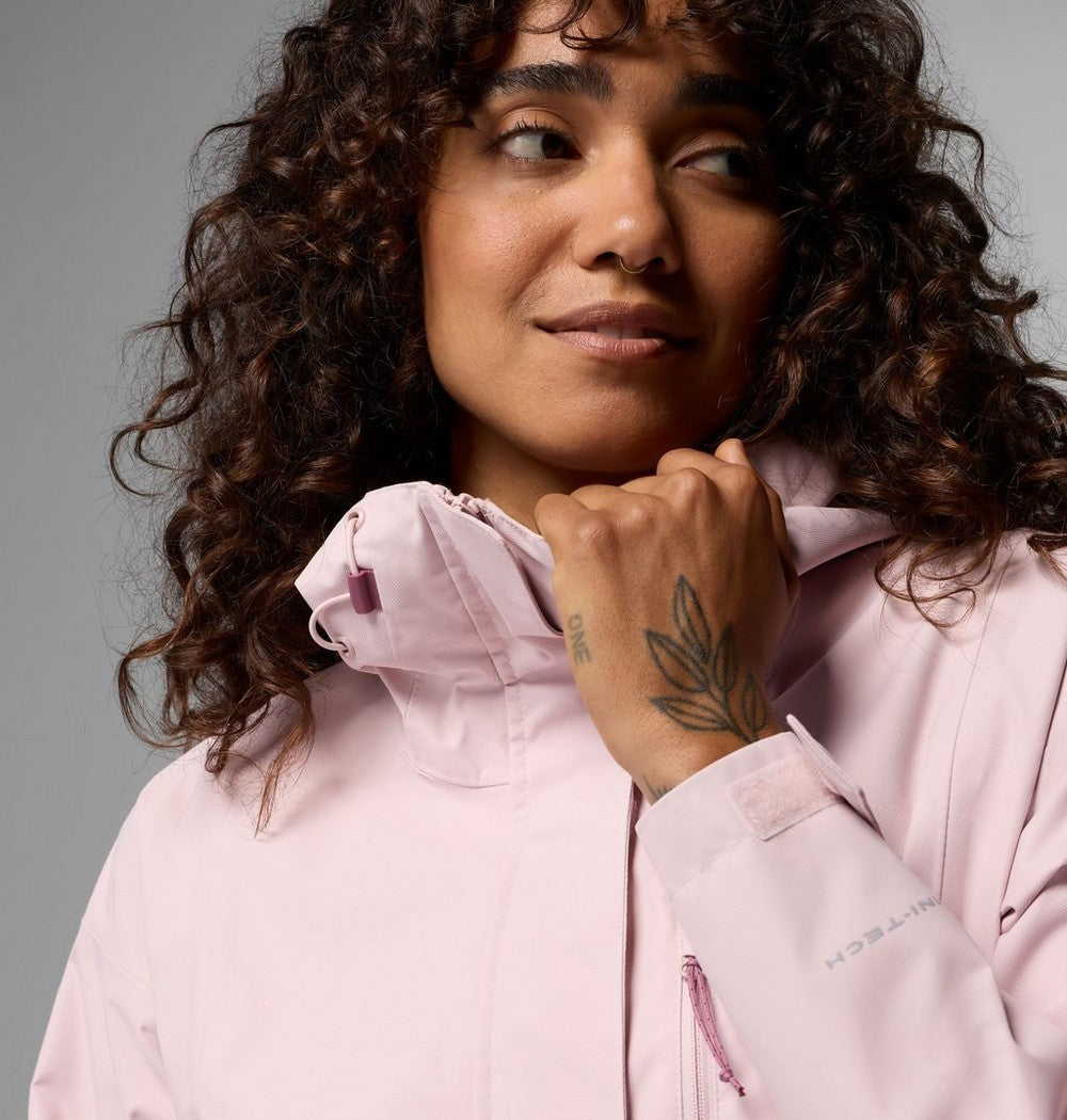 Women's Waterproof Rain Jacket - Coral