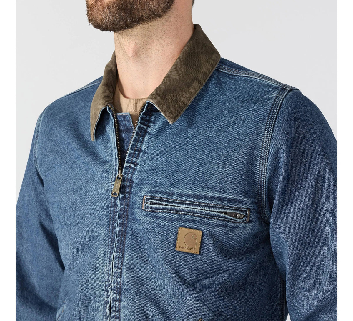 Men's Stretch Denim Work Jacket - Blue
