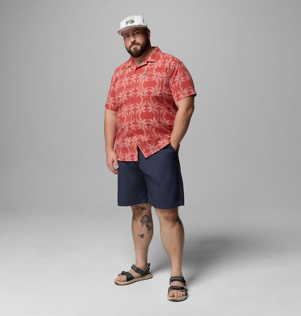 Men's Big Short-Sleeve Printed Camp Shirt