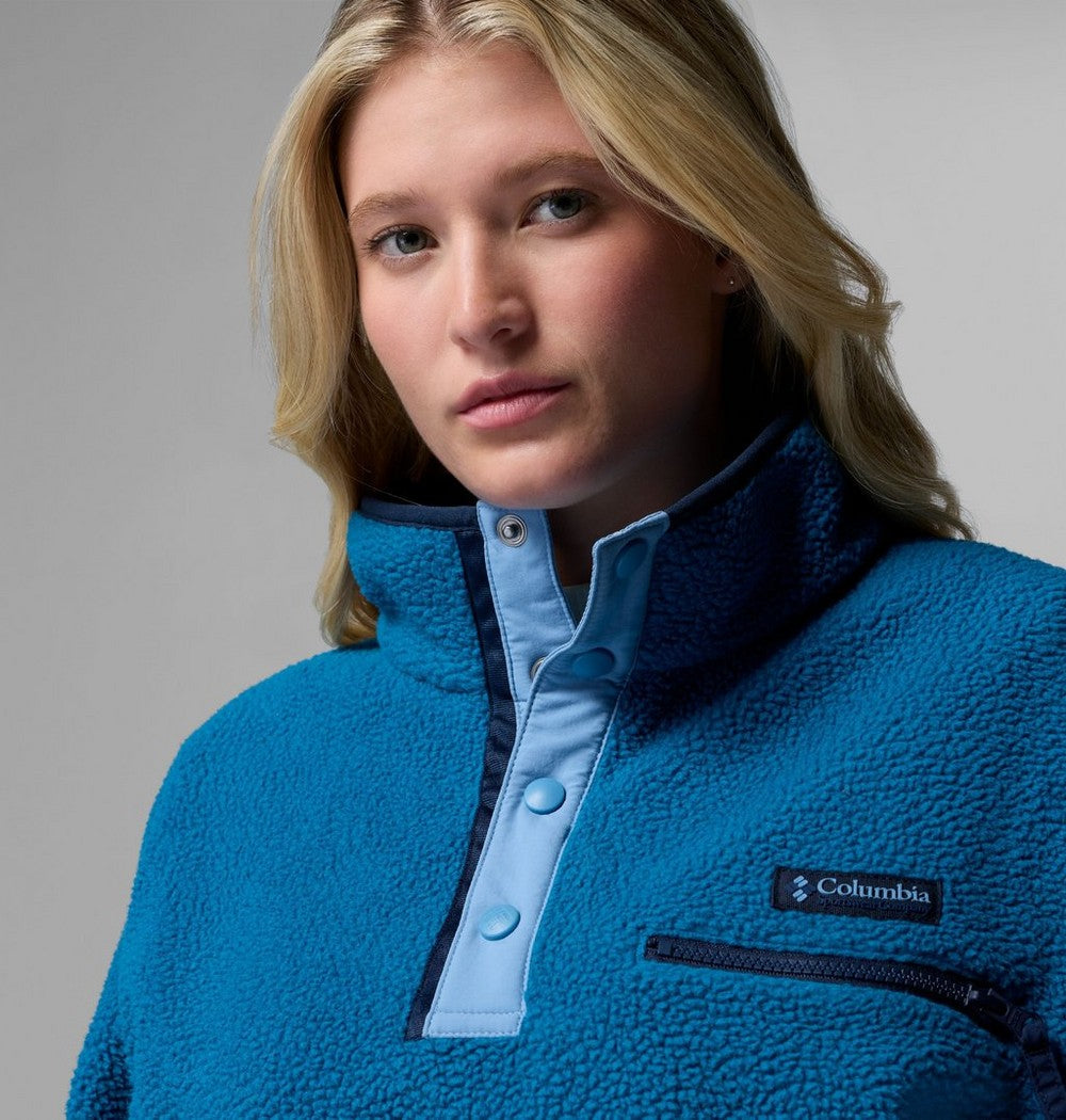 Women's Cropped Half-Snap Fleece Pullover