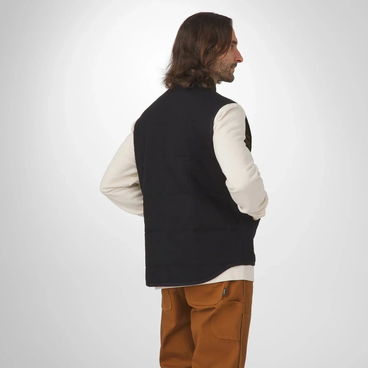 Insulated Cotton Canvas Utility Vest - Black Olive