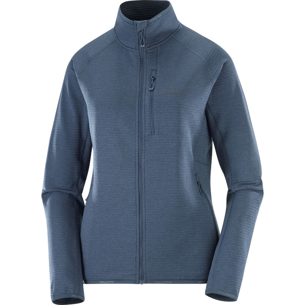 Women's Lightweight Full-Zip Fleece - White