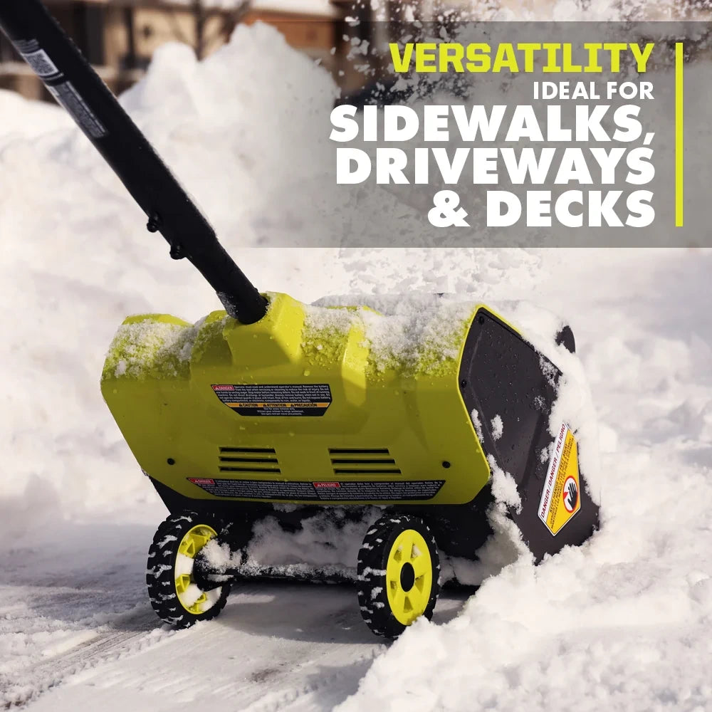40V 12-Inch Wheeled Cordless Snow Shovel Kit