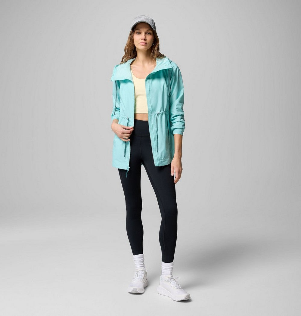 Women's Lightweight Hooded Rain Jacket - Fuchsia