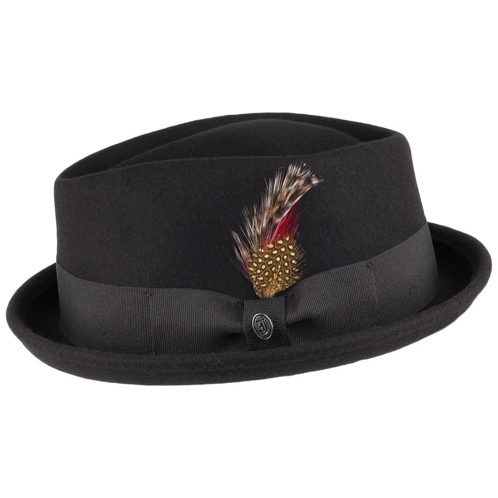 Thread Jaxon & James Crushable Diamond Crown Pork Pie Black Wholesale Pack