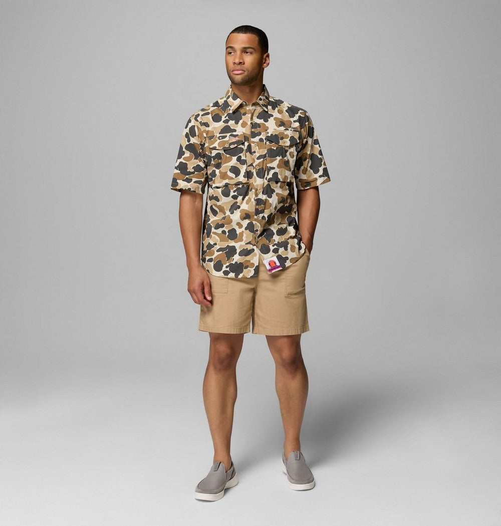 Men's Printed Short Sleeve Fishing Shirt