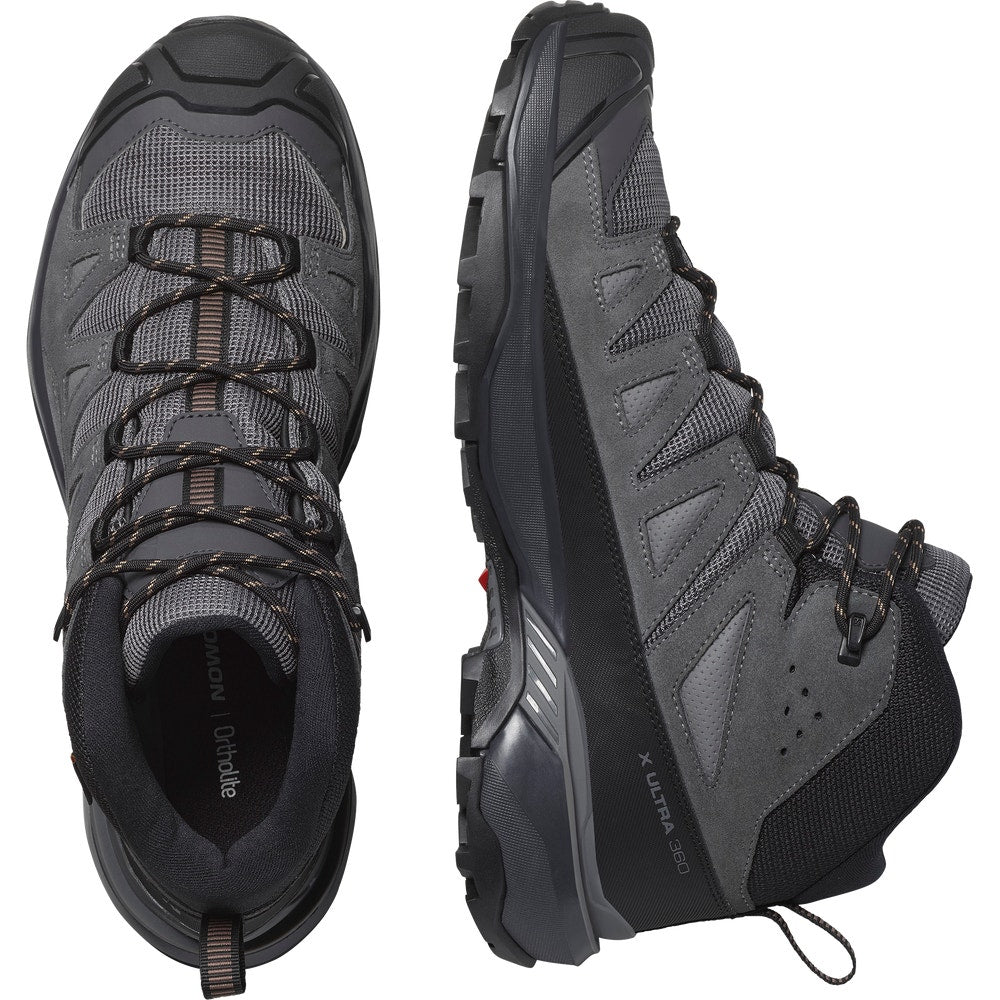 Men's Waterproof Leather Mid Hiking Boots - Tan