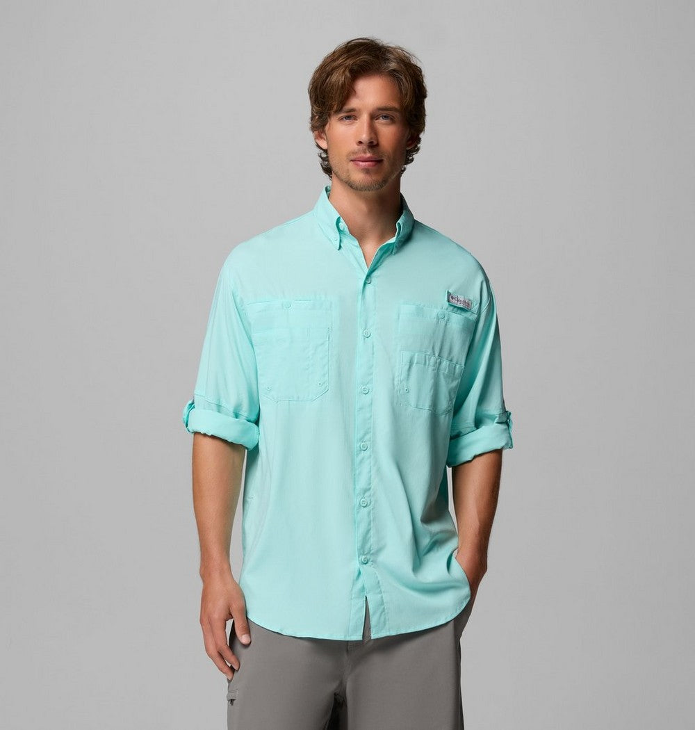 Men's Long-Sleeve Fishing Shirt - Teal