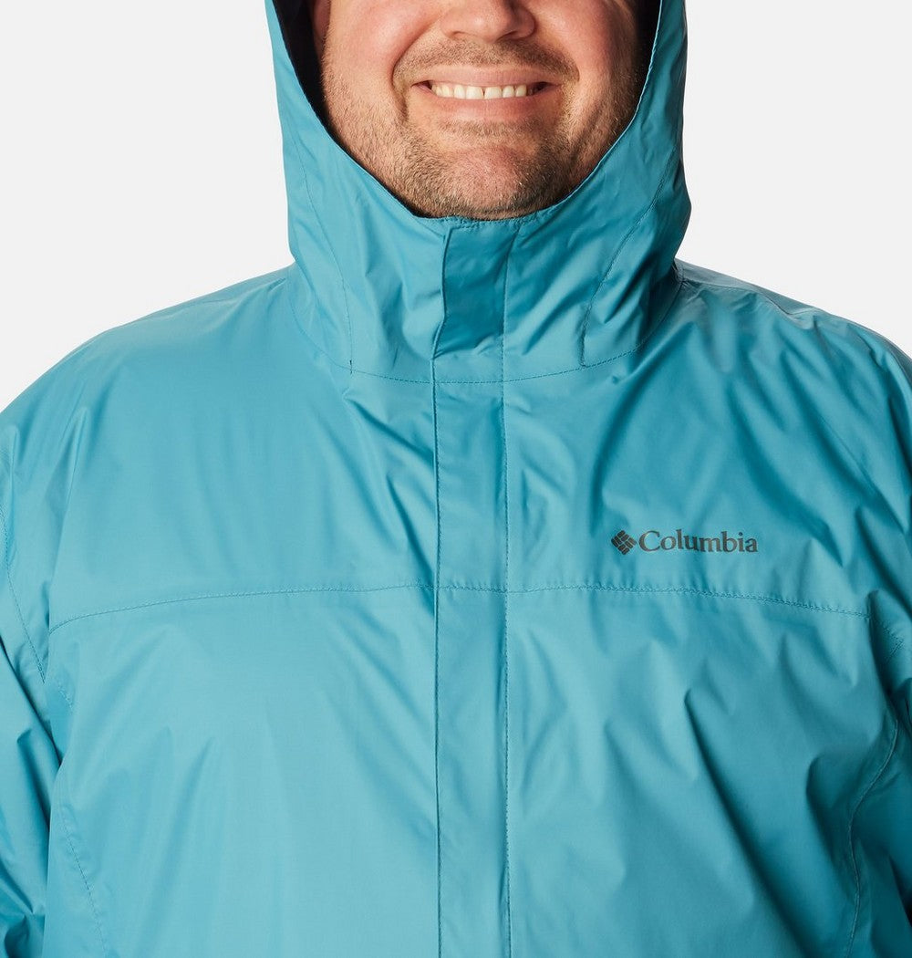 Men's Big Seam-Sealed Rain Jacket - Blue