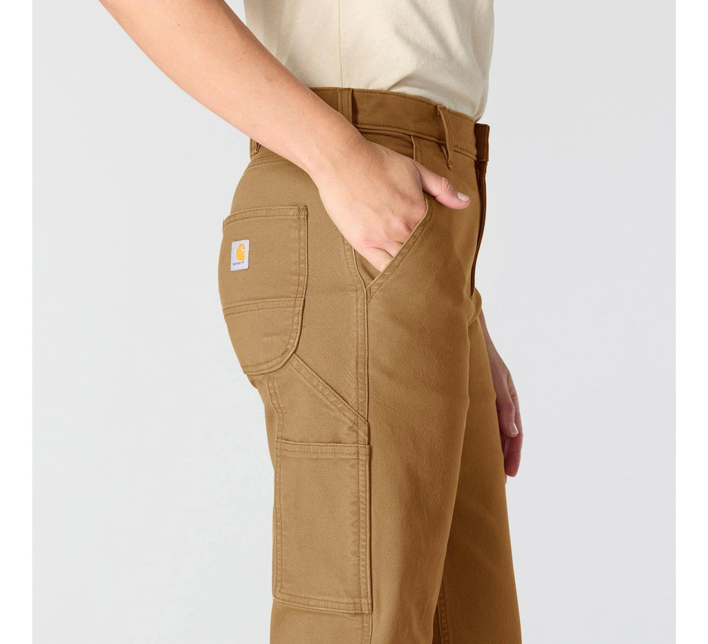 Women's Stretch Canvas Carpenter Pants - Brown