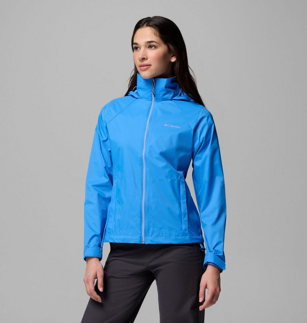 Women's Packable Water-Repellent Jacket - Blue