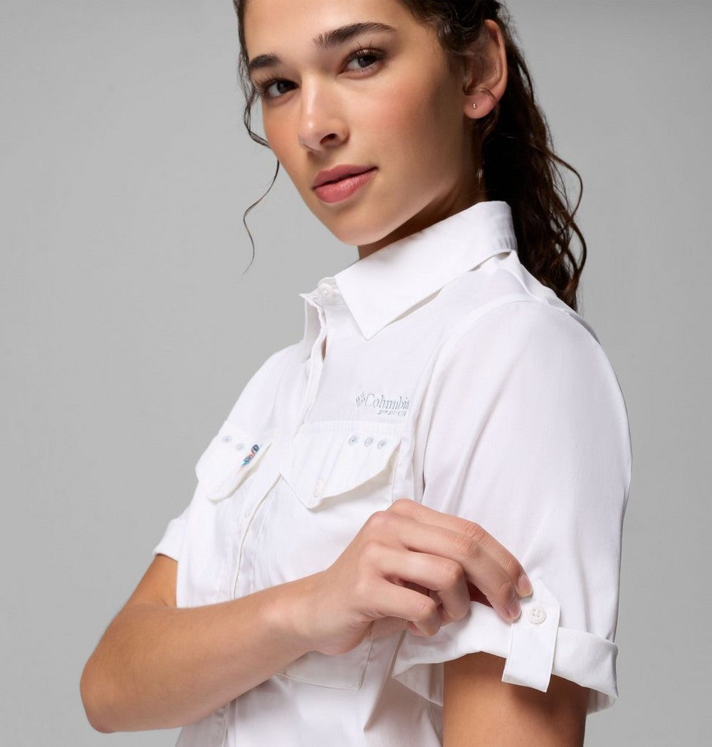 Women's Short Sleeve Fishing Shirt - Navy