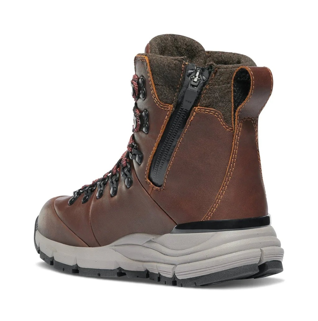 Women's Insulated Waterproof Hiking Boot - Brown Red