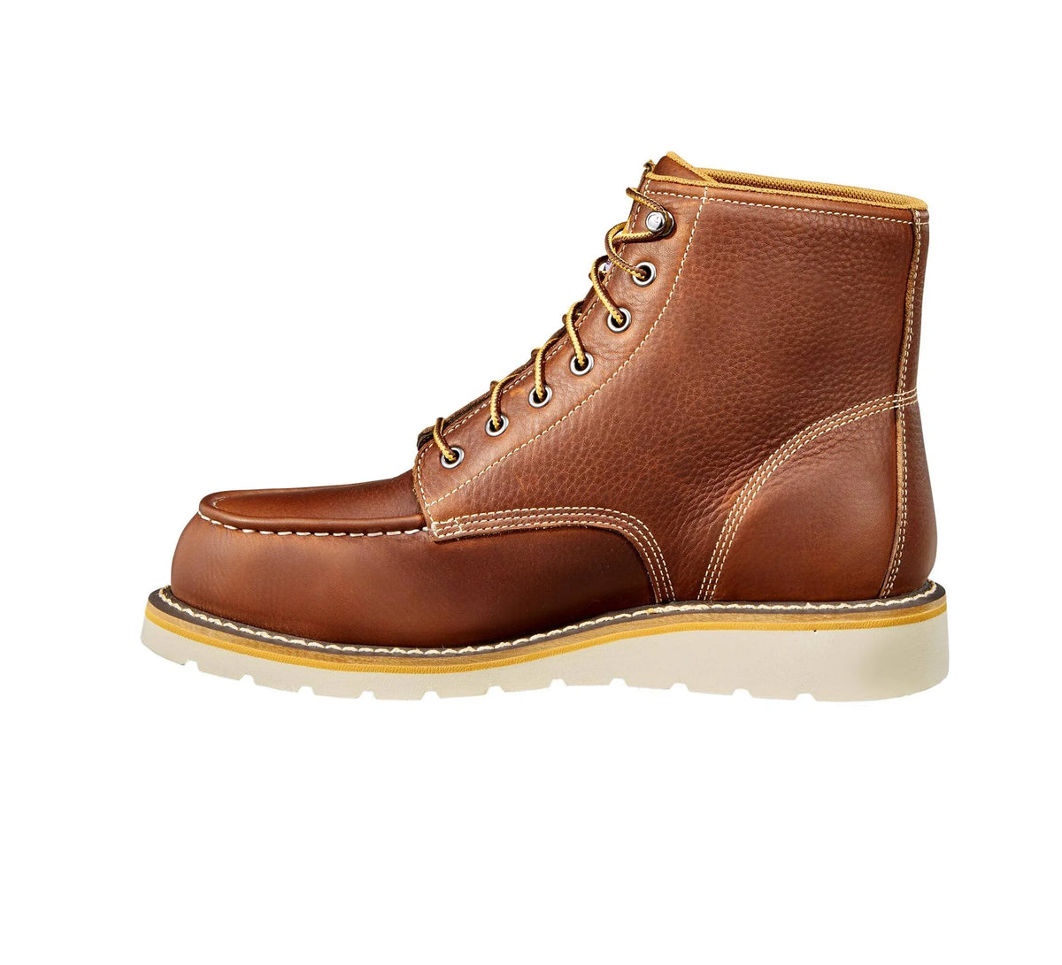 Men's 6-Inch Waterproof Steel Toe Wedge Boot - Tan