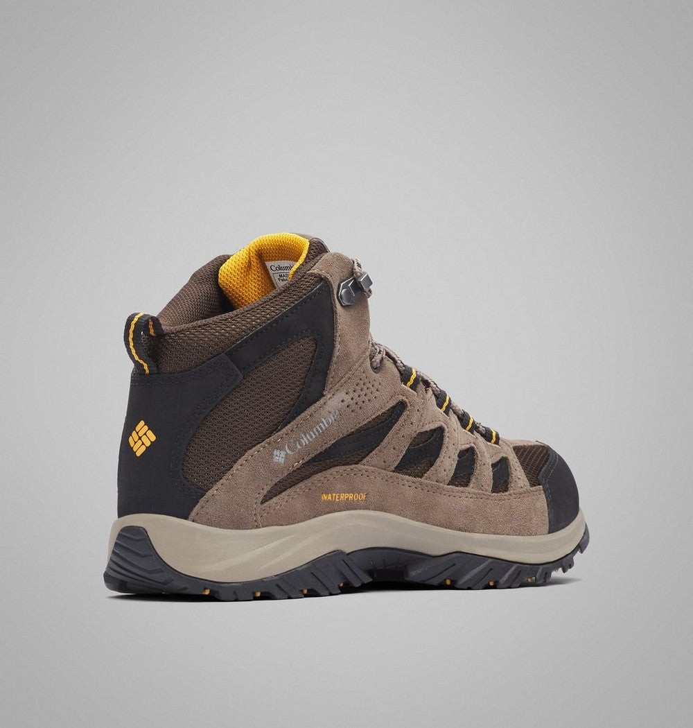 Men's Waterproof Mid Hiking Boots - Brown