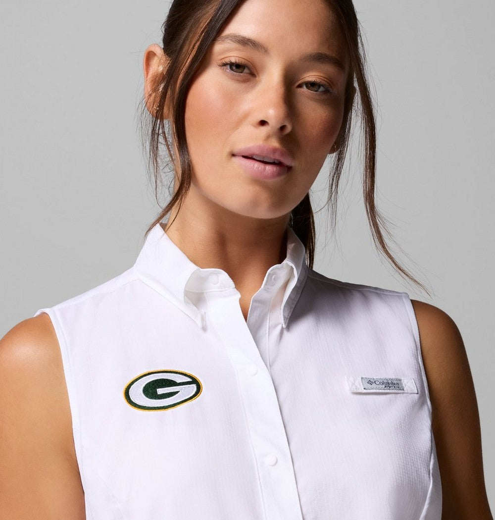 Women's Sleeveless Fishing Shirt - Green