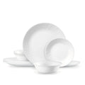 12-Piece Embossed Floral Dinnerware Set