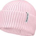 Wool Blend Knit Beanie - Brown