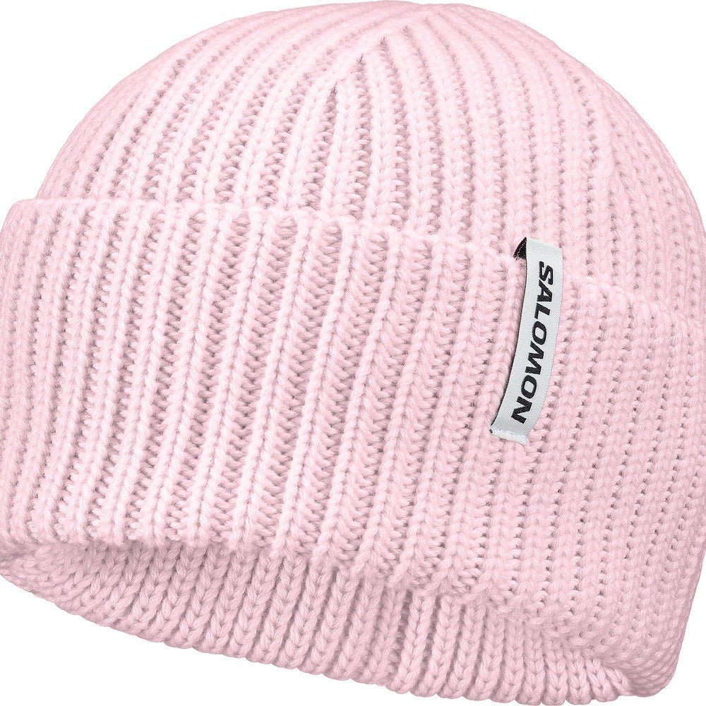 Wool Blend Knit Beanie - Brown