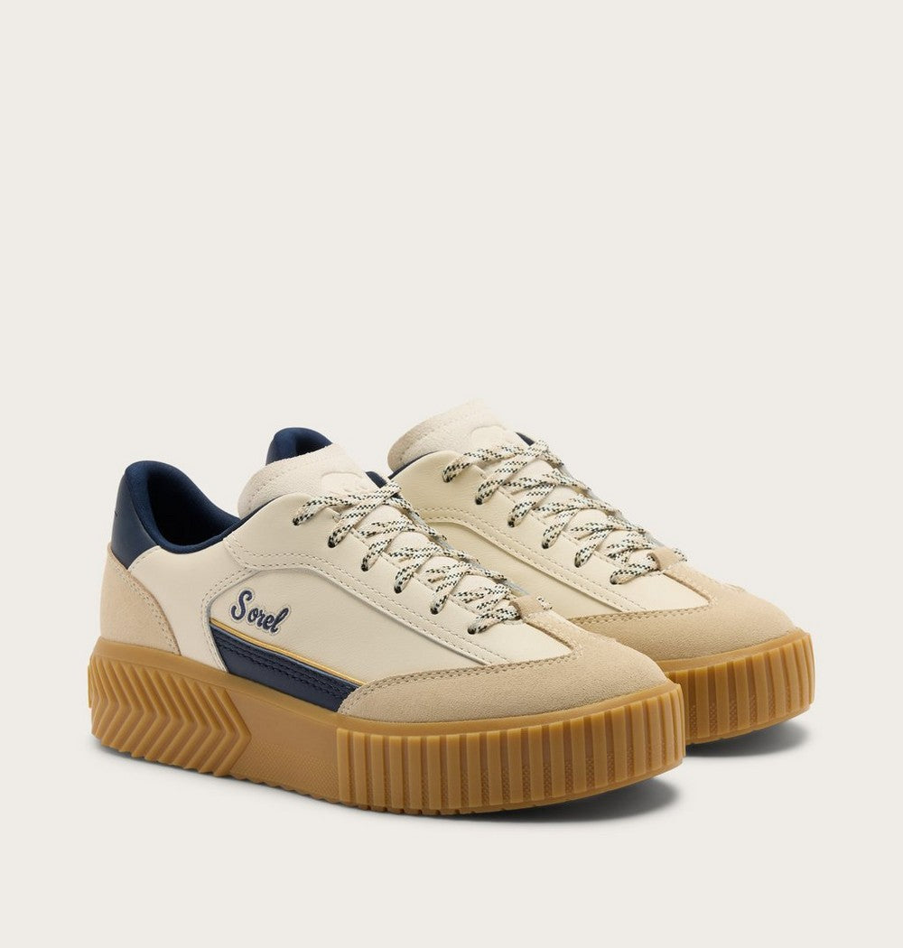 Women's T-Toe Leather Sneaker - Green
