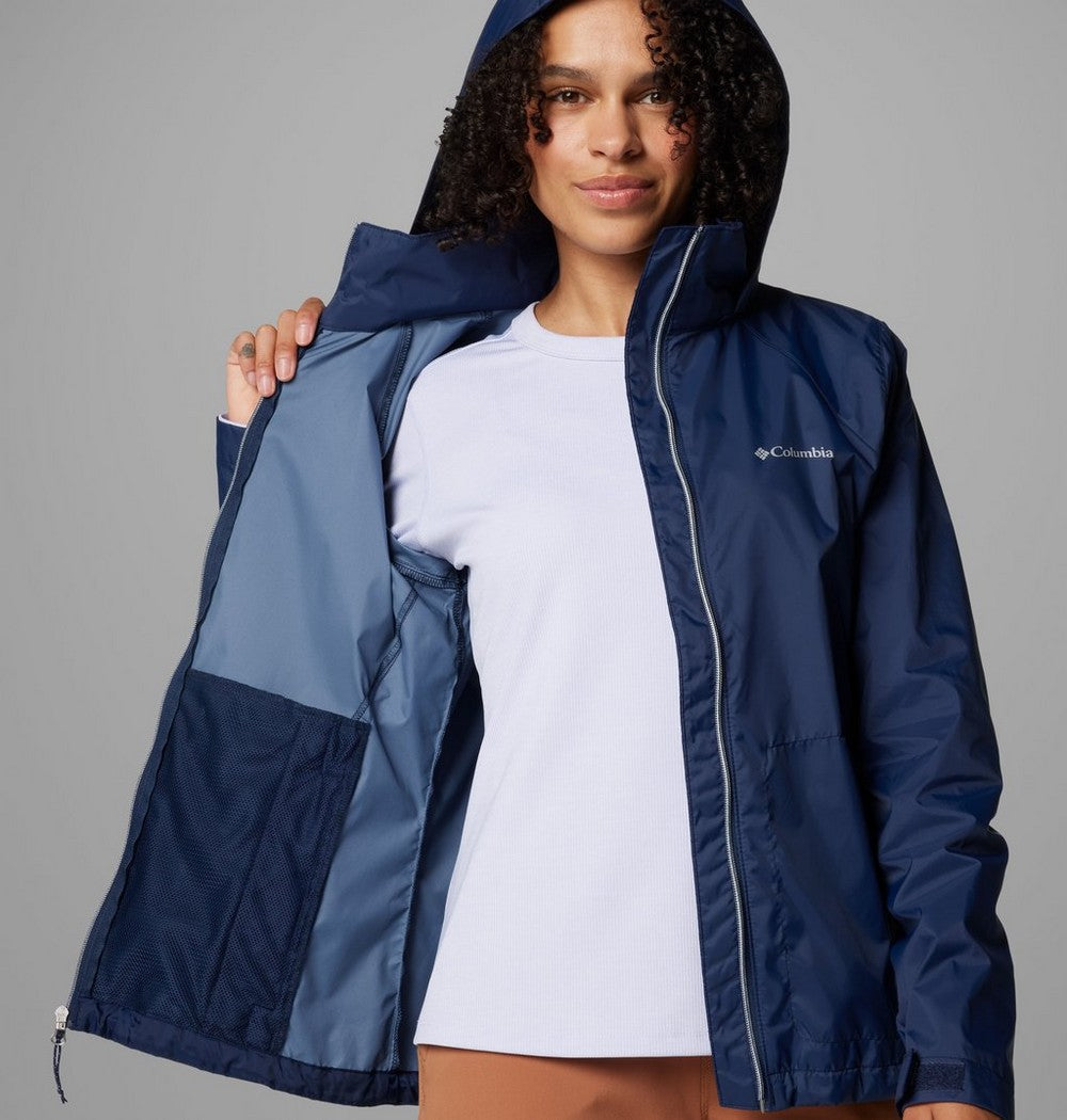Women's Packable Water-Repellent Jacket - Blue