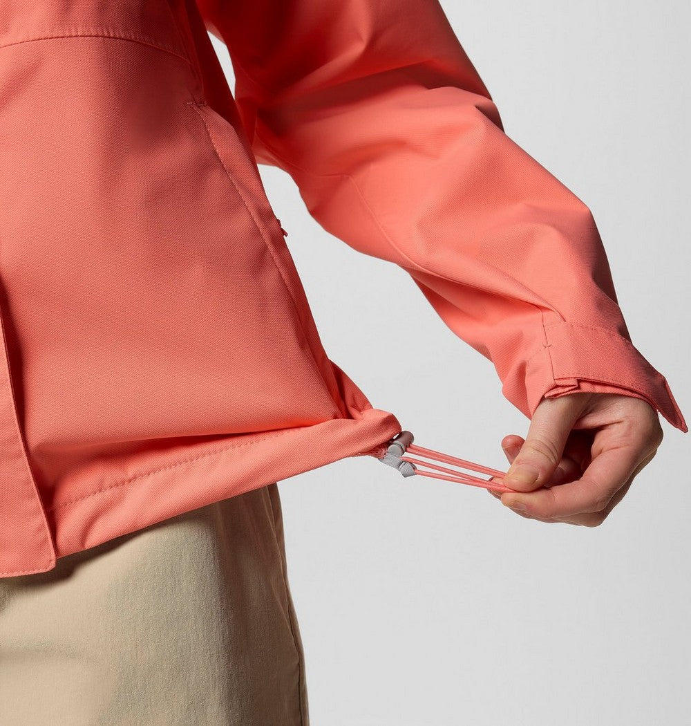 Women's Waterproof Rain Jacket - Coral