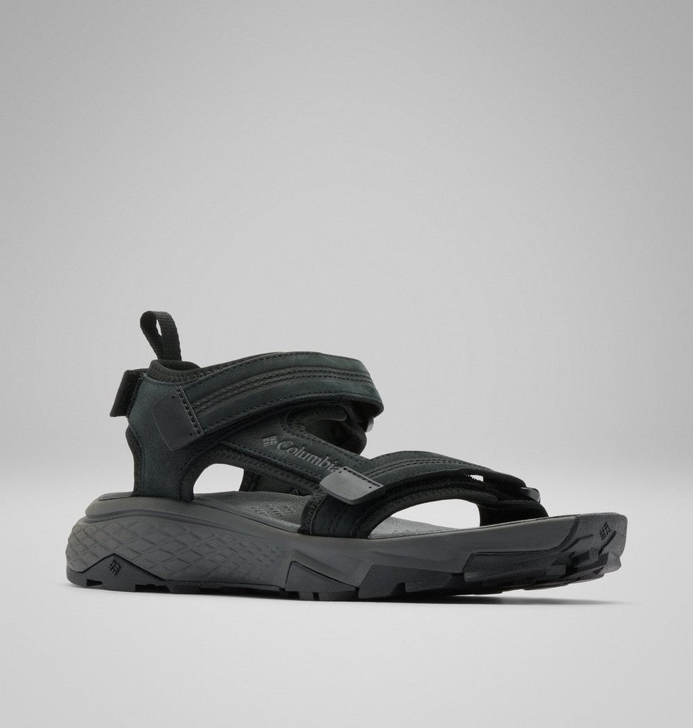 Men's Nubuck Leather Trail Sandal - Black