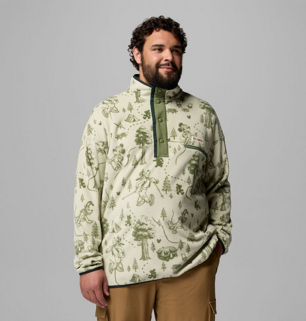 Men's Big Half-Snap Graphic Fleece Pullover