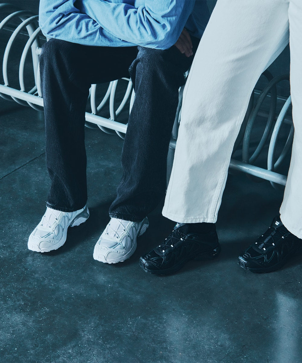 Layered Mesh Sneakers - Black