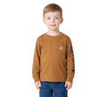 Boys' Long-Sleeve Pocket T-Shirt - Brown