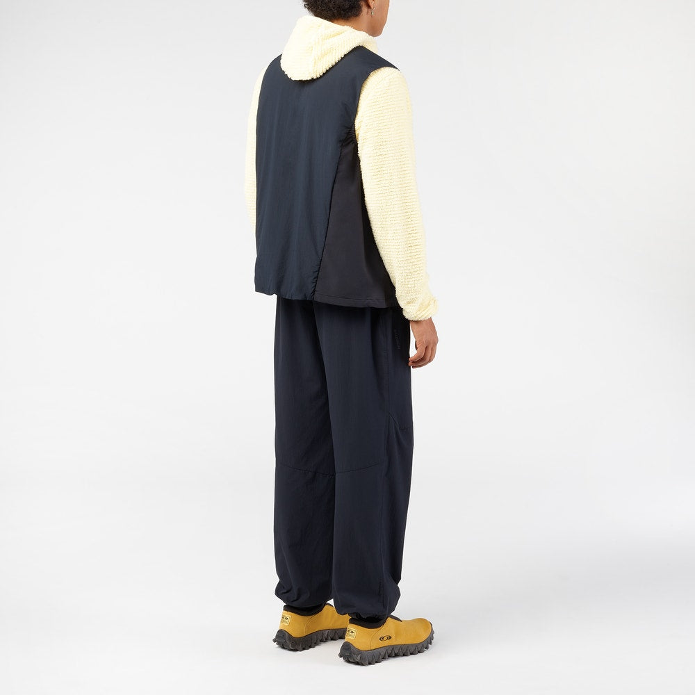 Suede Winter Slip-On Clog - Black